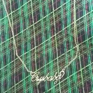 Crybaby Nameplate Necklace